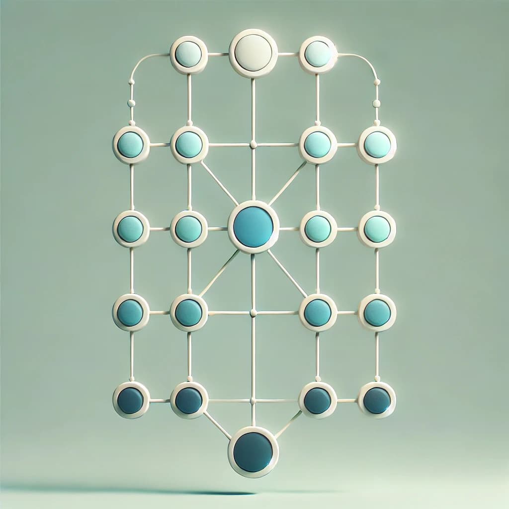 IA generated image with the representation of a graph