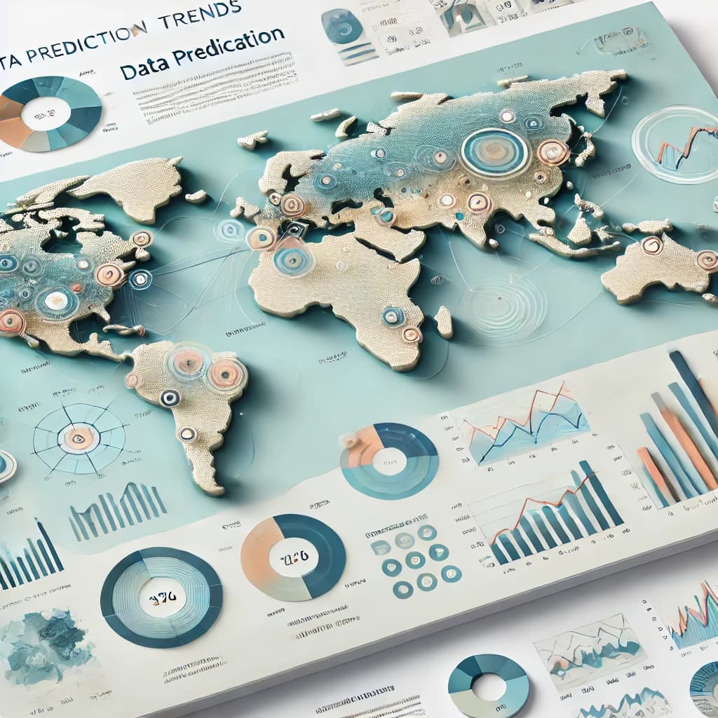 IA generated image representing data prediction