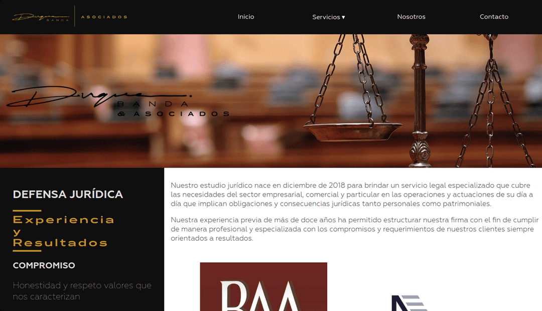 duquebanda y asociados website